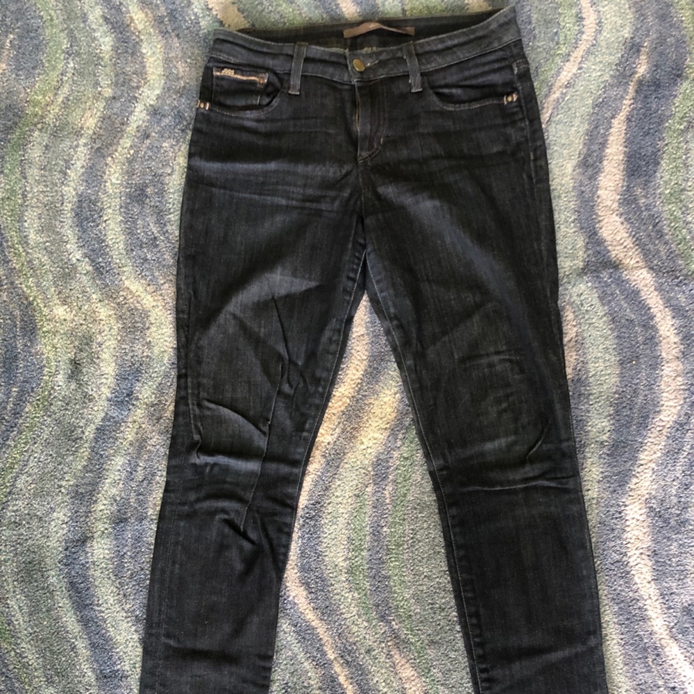 Joe’s Jeans Dark Blue Cigarette Cut Denim Jeans 28